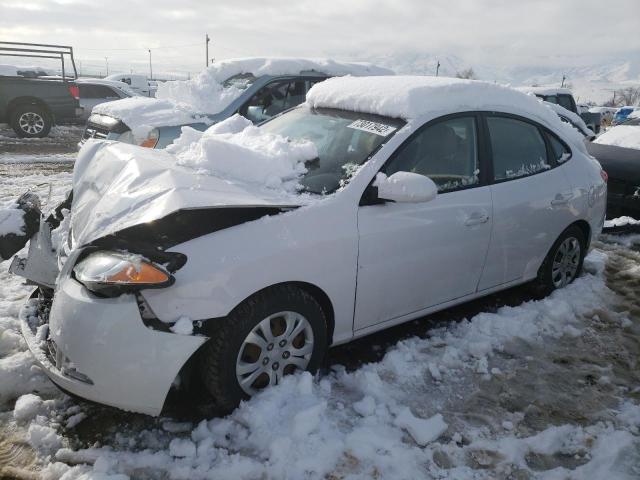 KMHDU4AD8AU935402 - 2010 HYUNDAI ELANTRA BLUE WHITE photo 1