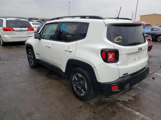 ZACCJABH6JPH37539 - 2018 JEEP RENEGADE LATITUDE WHITE photo 2