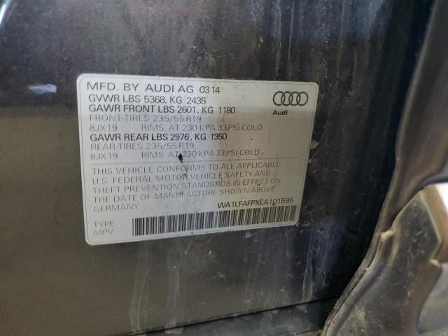 WA1LFAFPXEA101595 - 2014 AUDI Q5 PREMIUM PLUS CHARCOAL photo 13