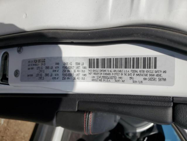 1C4PJMBS6GW183753 - 2016 JEEP CHEROKEE TRAILHAWK WHITE photo 13