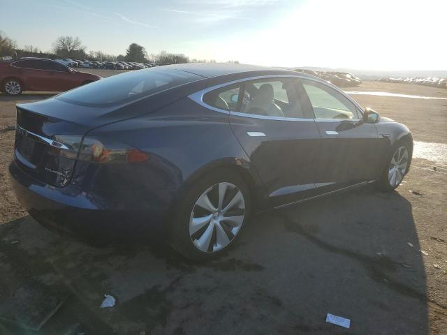 5YJSA1E24LF396185 - 2020 TESLA MODEL S Կապույտ լուսանկար 3