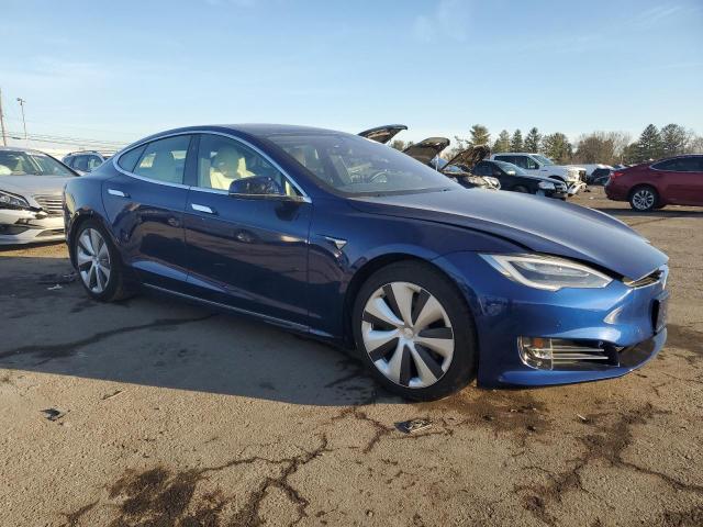5YJSA1E24LF396185 - 2020 TESLA MODEL S Կապույտ լուսանկար 4