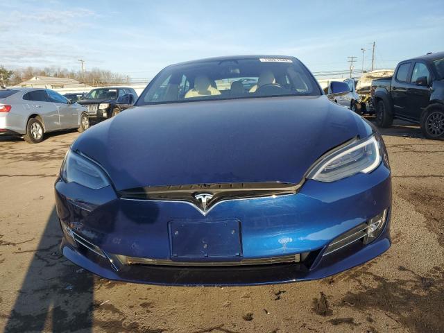5YJSA1E24LF396185 - 2020 TESLA MODEL S Կապույտ լուսանկար 5