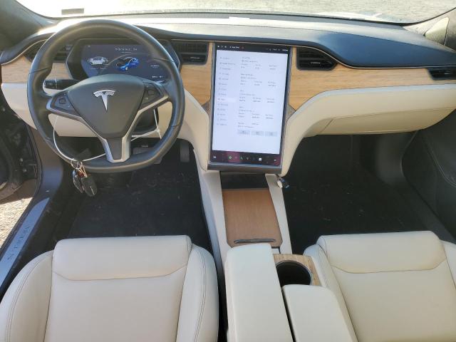 5YJSA1E24LF396185 - 2020 TESLA MODEL S Կապույտ լուսանկար 8