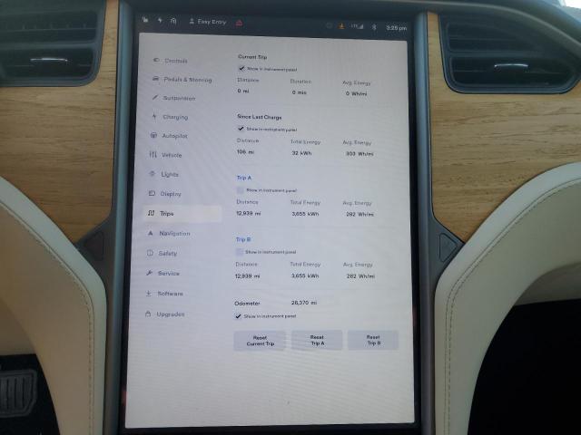 5YJSA1E24LF396185 - 2020 TESLA MODEL S Կապույտ լուսանկար 9