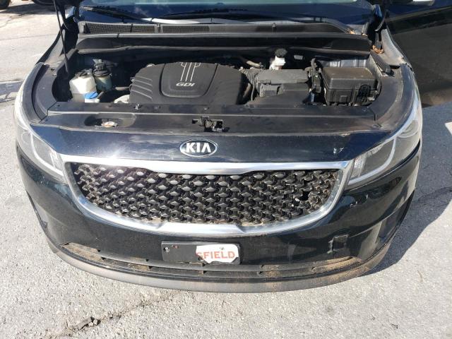 KNDMB5C12F6058730 - 2015 KIA SEDONA LX BLACK photo 12