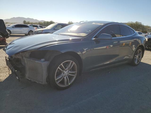 5YJSA1S1XEFP44635 - 2014 TESLA MODEL S GRAY photo 1
