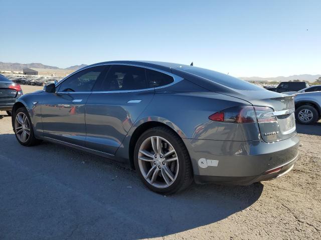 5YJSA1S1XEFP44635 - 2014 TESLA MODEL S GRAY photo 2