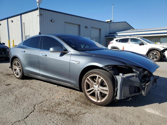 5YJSA1S1XEFP44635 - 2014 TESLA MODEL S GRAY photo 4