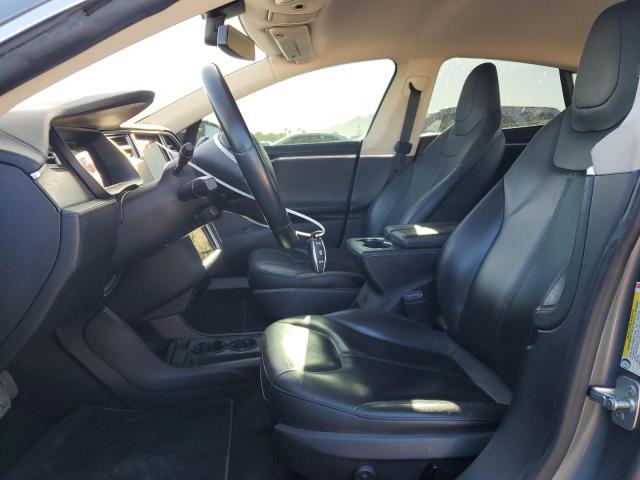 5YJSA1S1XEFP44635 - 2014 TESLA MODEL S GRAY photo 7