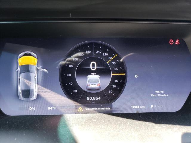 5YJSA1S1XEFP44635 - 2014 TESLA MODEL S GRAY photo 9