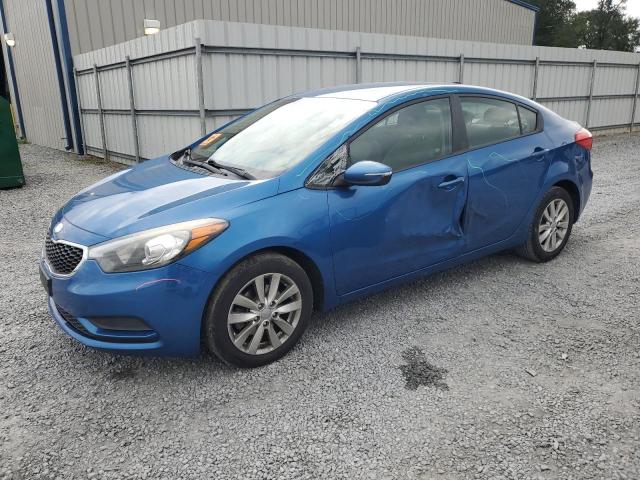 KNAFX4A6XE5123537 - 2014 KIA FORTE LX BLUE photo 1