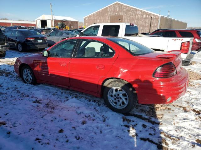 1G2NF52T91M643504 - 2001 PONTIAC GRAND AM SE1 RED photo 2