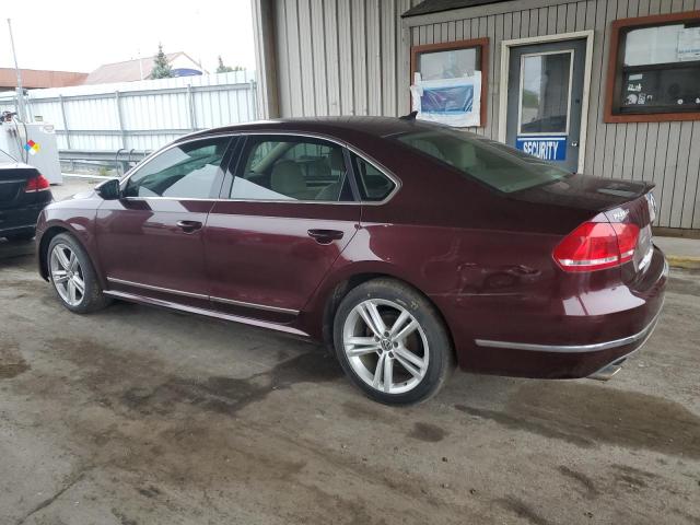 1VWCN7A31CC083230 - 2012 VOLKSWAGEN PASSAT SEL BURGUNDY photo 2