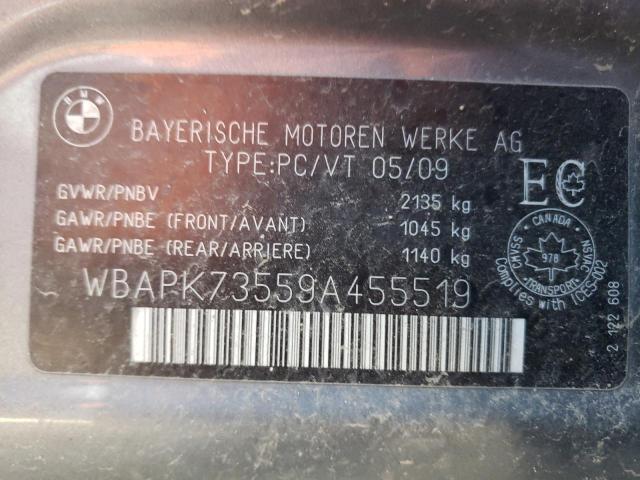 WBAPK73559A455519 - 2009 BMW 328 XI GRAY photo 12