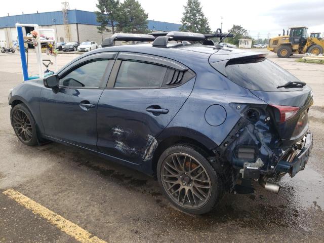 JM1BM1L72E1217269 - 2014 MAZDA 3 TOURING BLUE photo 2