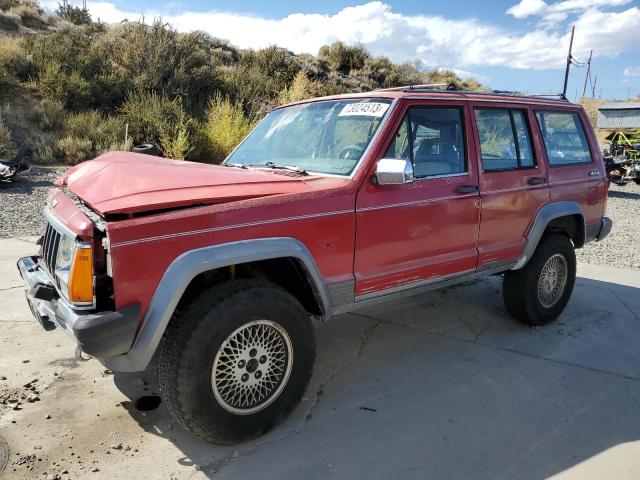 1J4FJ58L0LL279451 - 1990 JEEP CHEROKEE LAREDO RED photo 1