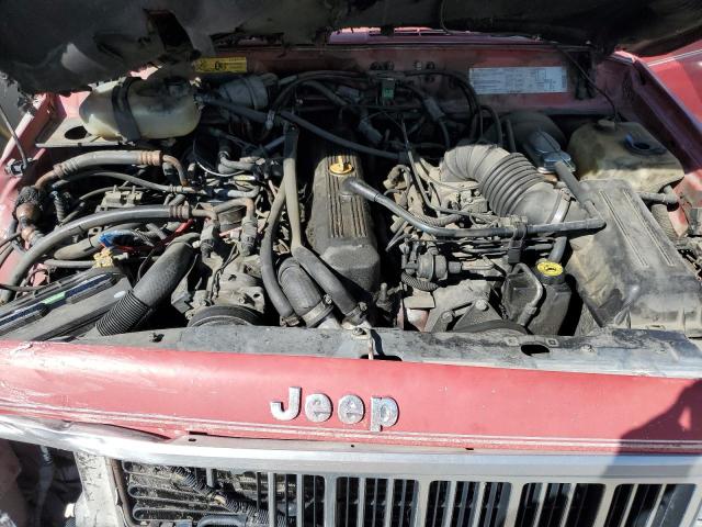 1J4FJ58L0LL279451 - 1990 JEEP CHEROKEE LAREDO RED photo 11