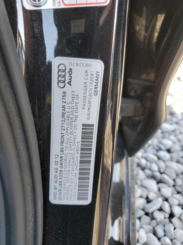 WAUHGAFC4CN132091 - 2012 AUDI A6 PRESTIGE BLACK photo 12