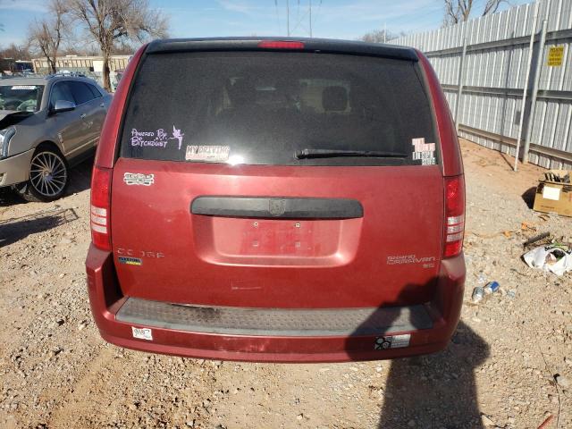 2A8HR44E39R515530 - 2009 CHRYSLER TOWN & COU LX RED photo 6