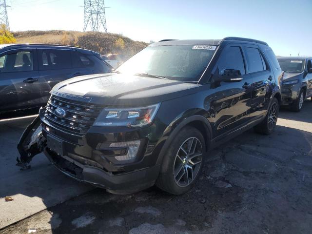 1FM5K8GT6GGD27658 - 2016 FORD EXPLORER SPORT BLACK photo 1