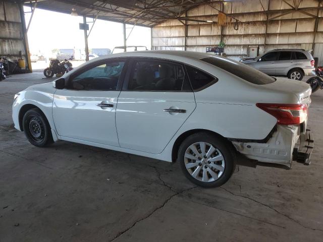 3N1AB7AP2HY365786 - 2017 NISSAN SENTRA S WHITE photo 2