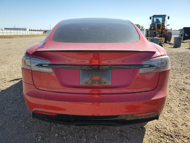 5YJSA1E68MF451449 - 2021 TESLA MODEL S Qırmızı foto 6