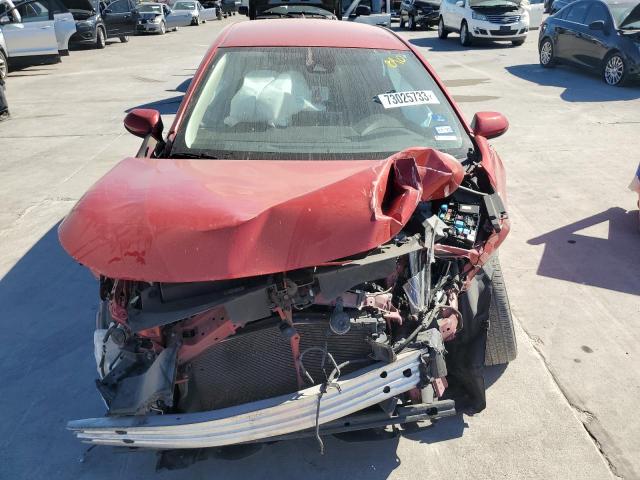 5YFEPMAE3MP248659 - 2021 TOYOTA COROLLA LE RED photo 5