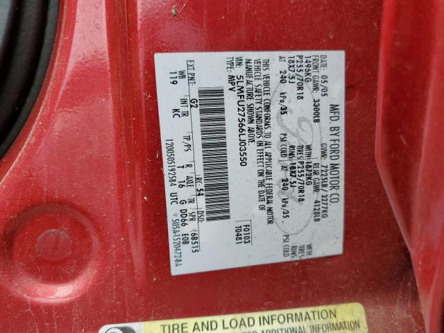 5LMFU27566LJ03550 - 2006 LINCOLN NAVIGATOR 红色 照片 13