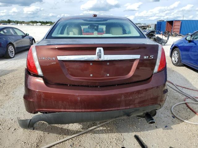 1LNHL9DR8AG611700 - 2010 LINCOLN MKS BURGUNDY photo 6