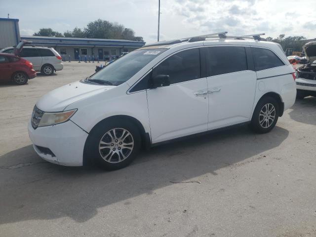 5FNRL5H67BB032646 - 2011 HONDA ODYSSEY EXL WHITE photo 1