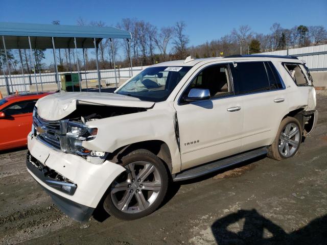 1GNSCCKC9FR707263 - 2015 CHEVROLET TAHOE C1500 LTZ WHITE photo 1