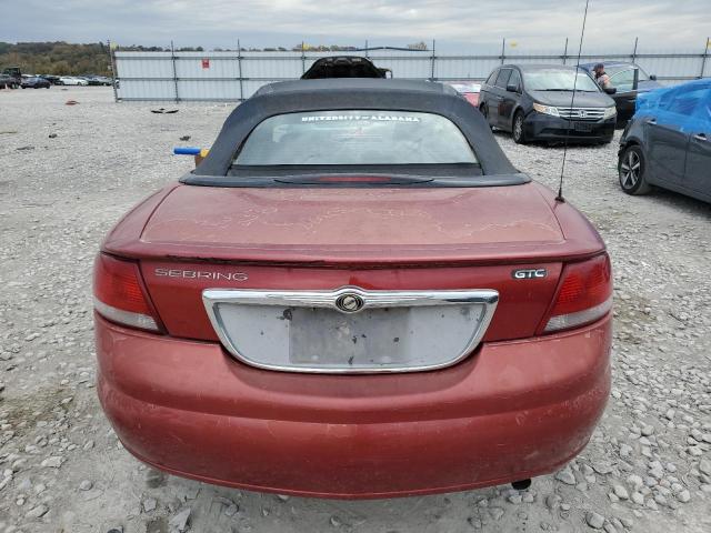 1C3EL75R25N631716 - 2005 CHRYSLER SEBRING GTC RED photo 6