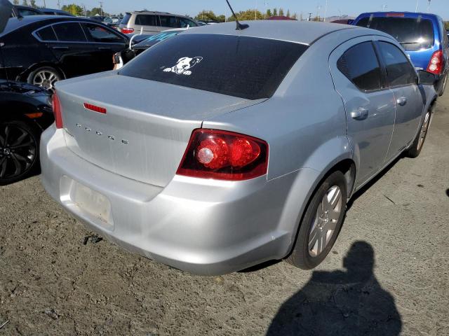 1C3CDZAB8CN216681 - 2012 DODGE AVENGER SE SILVER photo 3