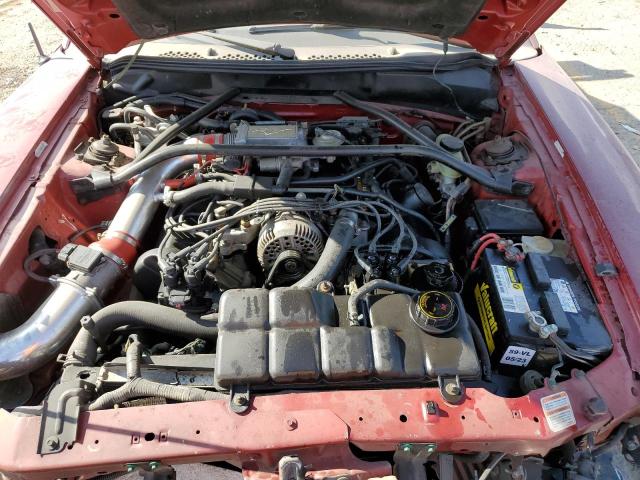 1FALP45X4TF220352 - 1996 FORD MUSTANG GT BURGUNDY photo 11