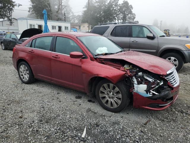 1C3CCBAB4DN733598 - 2013 CHRYSLER 200 LX RED photo 4