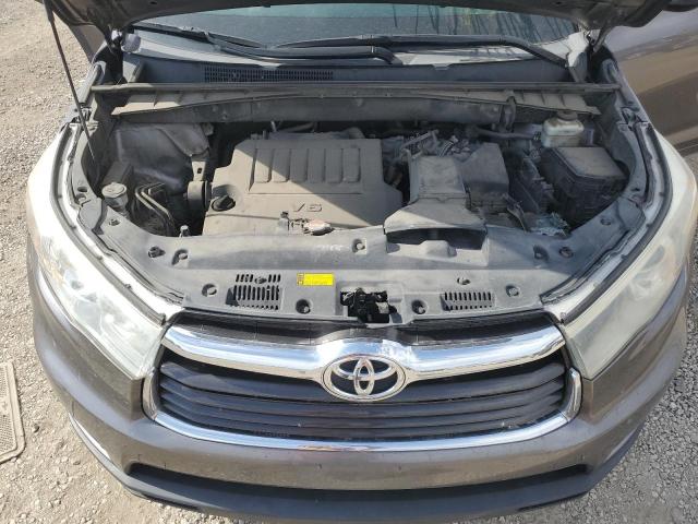 5TDJKRFH3GS500600 - 2016 TOYOTA HIGHLANDER XLE GRAY photo 12