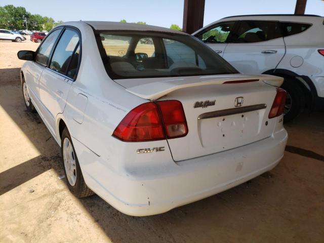 2HGES16502H570217 - 2002 HONDA CIVIC LX WHITE photo 3