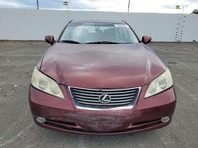 JTHBJ46G272052633 - 2007 LEXUS ES 350 BURGUNDY photo 5