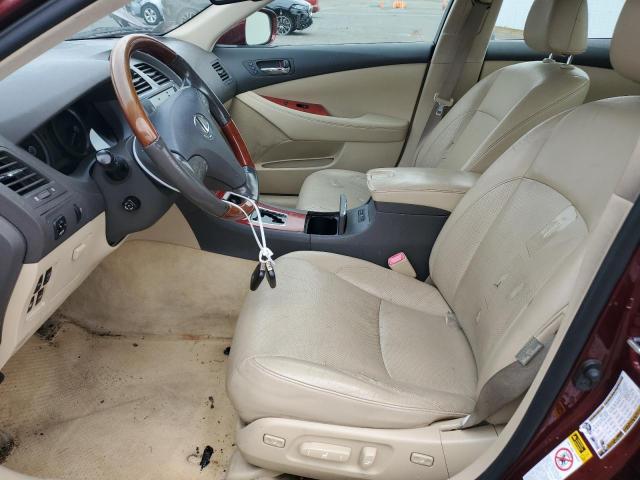 JTHBJ46G272052633 - 2007 LEXUS ES 350 BURGUNDY photo 7