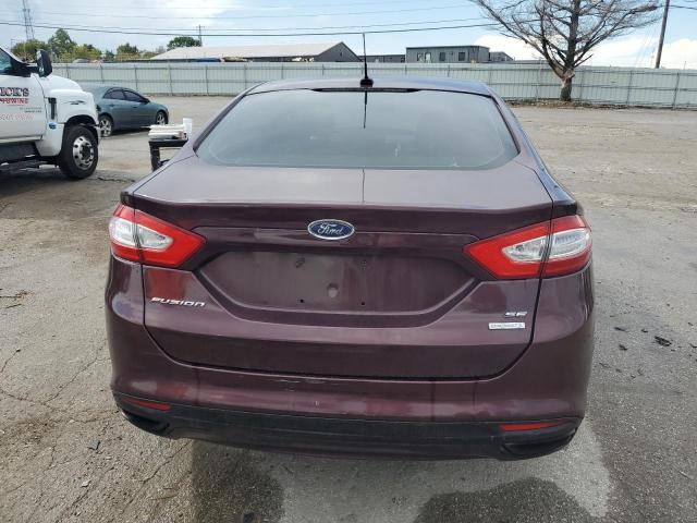 3FA6P0H91DR204097 - 2013 FORD FUSION SE MAROON photo 6