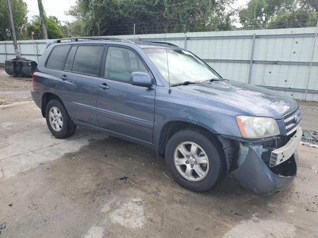 JTEHF21AX30156762 - 2003 TOYOTA HIGHLANDER LIMITED BLUE photo 4