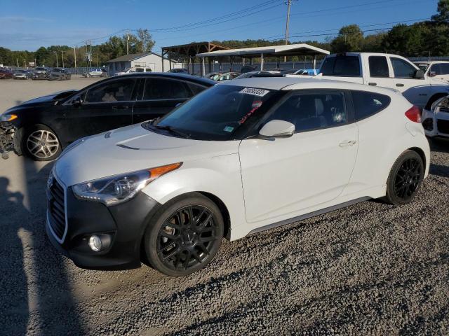 KMHTC6AE5FU233855 - 2015 HYUNDAI VELOSTER TURBO WHITE photo 1