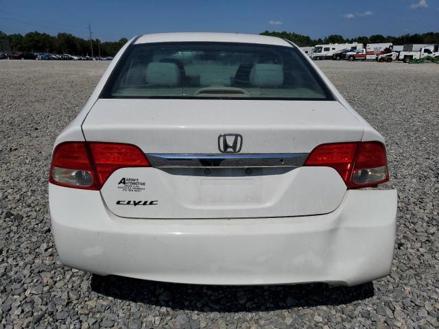 1HGFA46559L000378 - 2009 HONDA CIVIC GX WHITE photo 6