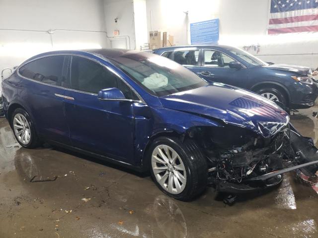 5YJXCAE27HF050431 - 2017 TESLA MODEL X BLUE photo 4