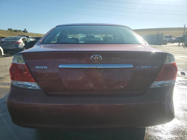 4T1BE30K55U418708 - 2005 TOYOTA CAMRY LE MAROON photo 6