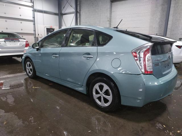 JTDKN3DU7D5696292 - 2013 TOYOTA PRIUS TEAL photo 2