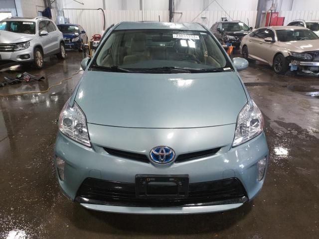 JTDKN3DU7D5696292 - 2013 TOYOTA PRIUS TEAL photo 5