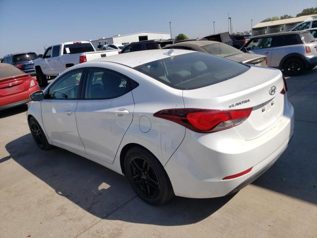 5NPDH4AE8FH594201 - 2015 HYUNDAI ELANTRA SE WHITE photo 2