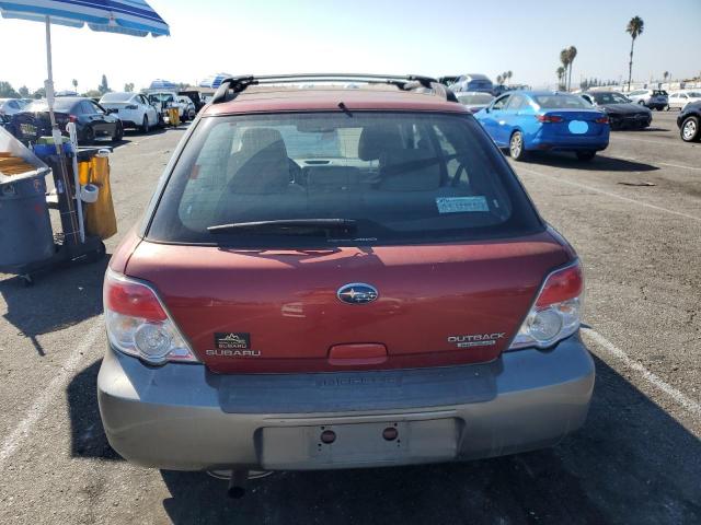 JF1GG63657H812389 - 2007 SUBARU IMPREZA OUTBACK SPORT RED photo 6